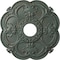 Ekena Millwork Rotherham Ceiling Medallion (Canopies up to 3 1/2"), 18"OD x 3 1/2"ID x 1 1/2"P, Cloud Burst Crackle CM17ROCBC - alternate 1